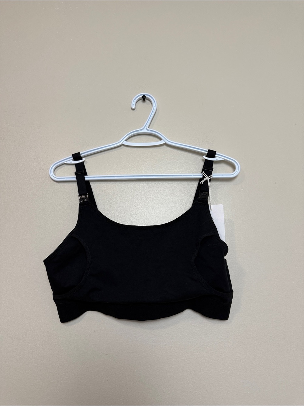 Momcozy Black Women's Nursing Crop Tank Top size M